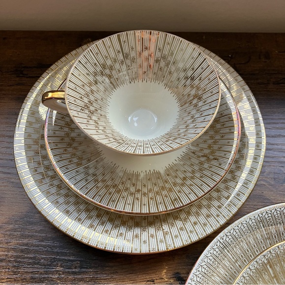 Bavaria | Vtg Gold Plated Set of 2 plates & cups - Picture 5 of 15